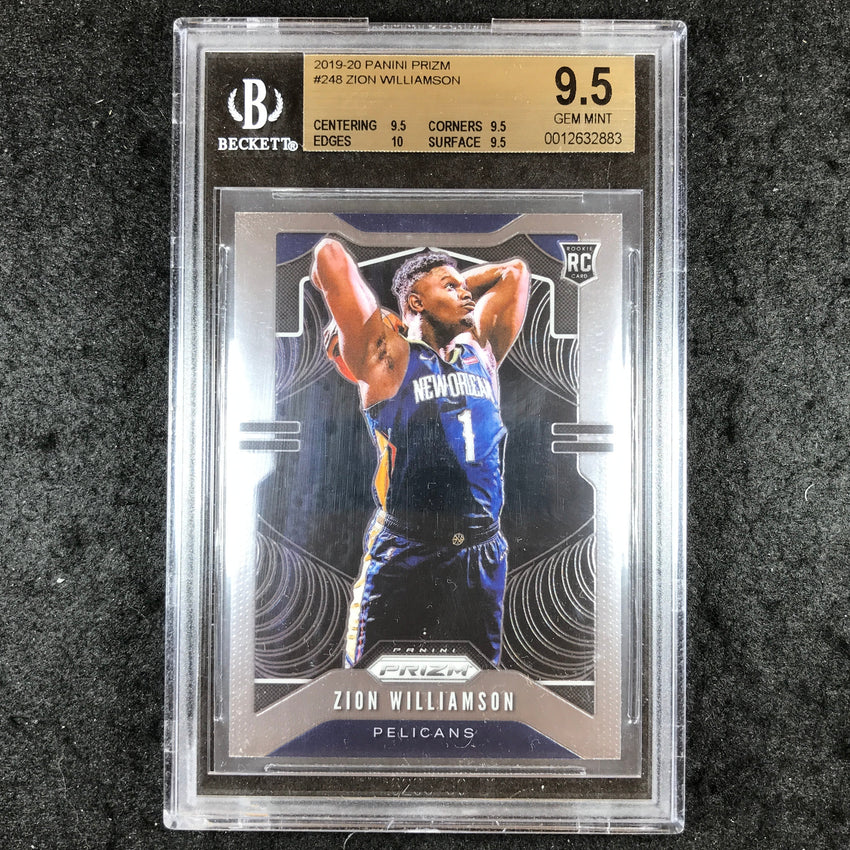 2019 Prizm ZION WILLIAMSON Rookie Base #248 BGS 9.5 (883)