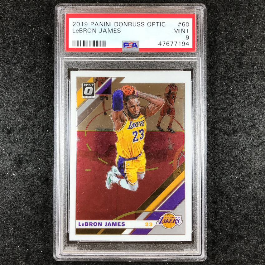 2019 Panini Donruss Optic LEBRON JAMES #60 PSA 9 (194)