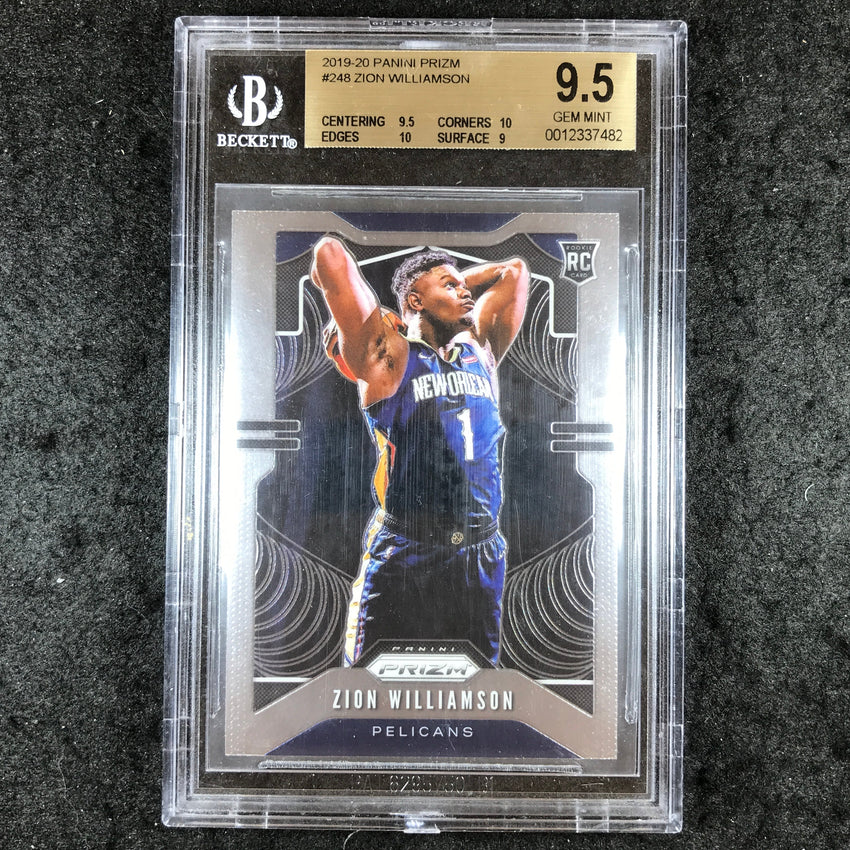 2019 Prizm ZION WILLIAMSON Rookie Base #248 BGS 9.5 (482)