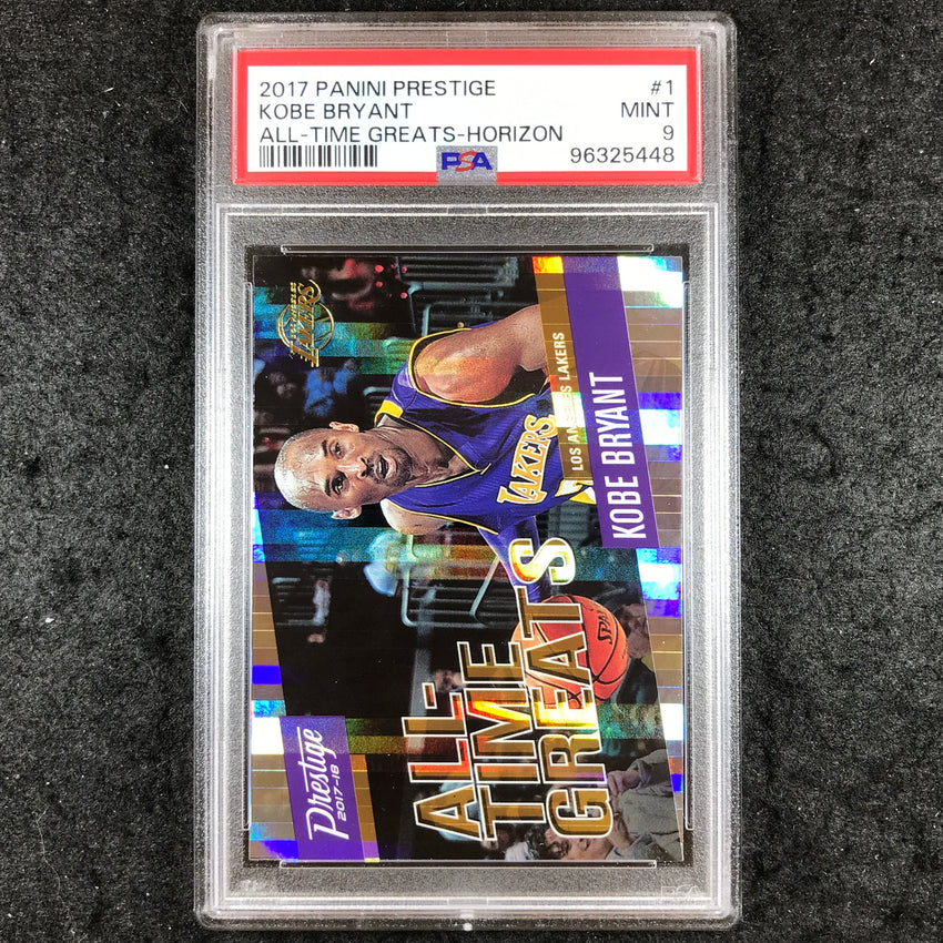 2017 Panini Prestige KOBE BRYANT All-Time Greats Horizon #1 PSA 9 (448)