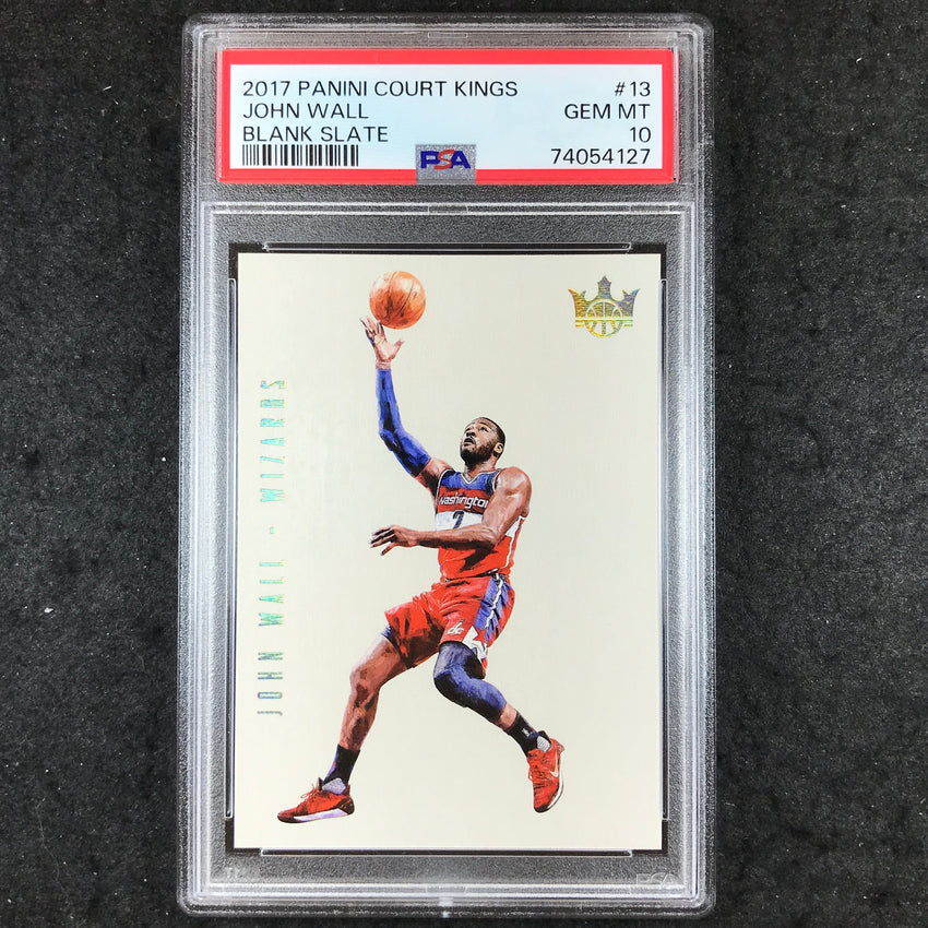 2017 Panini Court Kings JOHN WALL Blank Slate #13 PSA 10 (127)