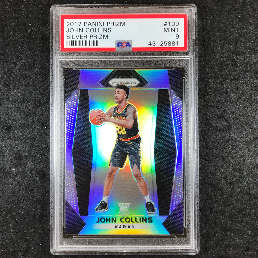2017 Prizm JOHN COLLINS Rookie Silver #109 PSA 9 (881)