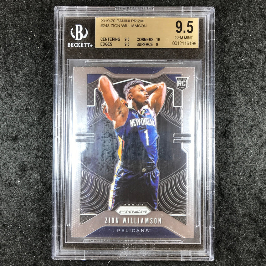 2019 Prizm ZION WILLIAMSON Rookie Base #248 BGS 9.5 (198)