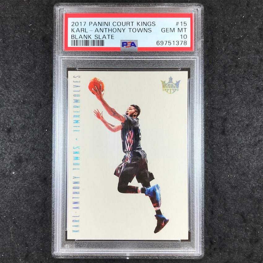2017 Court Kings KARL-ANTHONY TOWNS Blank Slate #15 PSA 10 (378)