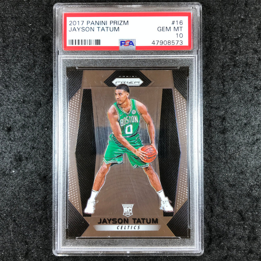 2017 Prizm JAYSON TATUM Rookie Base #16 PSA 10 (573)