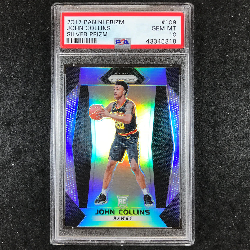 2017 Prizm JOHN COLLINS Rookie Silver #109 PSA 10 (318)