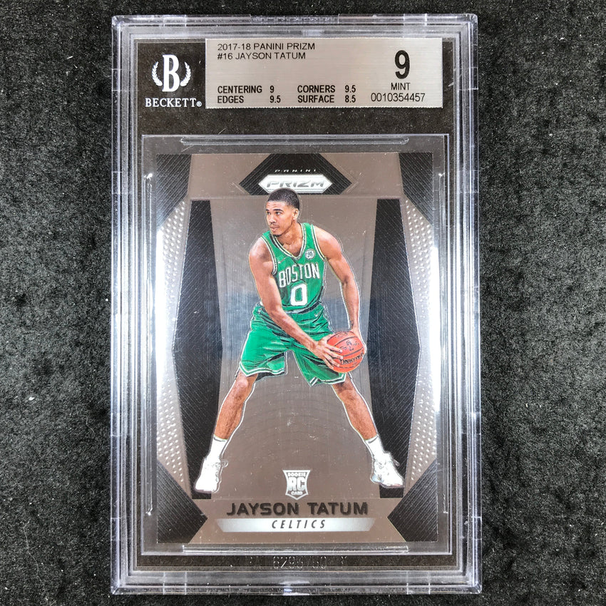 2017 Panini Prizm JAYSON TATUM Rookie Base #16 BGS 9 (457)