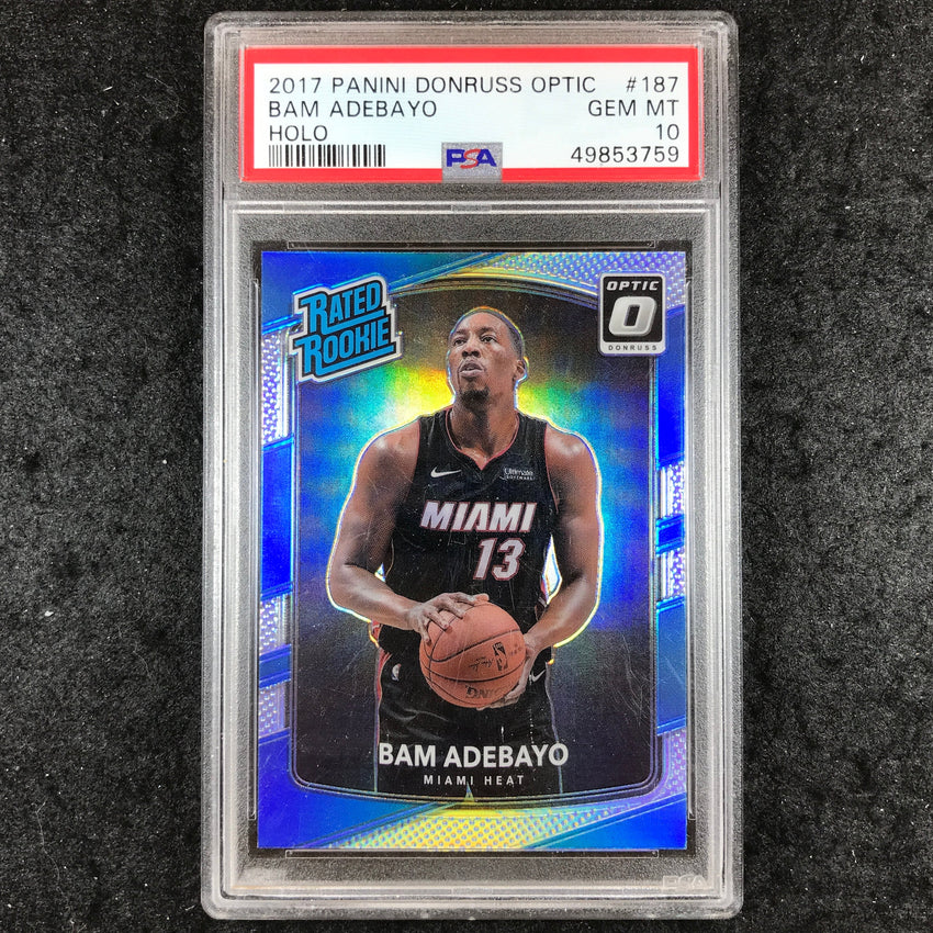 2017 Panini Donruss Optic BAM ADEBAYO Rated Rookie Holo #187 PSA 10 (759)
