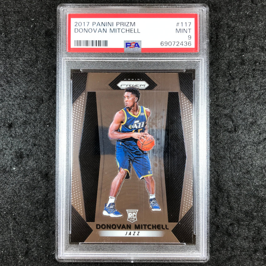 2017 Prizm DONOVAN MITCHELL Rookie Base #117 PSA 9 (436)