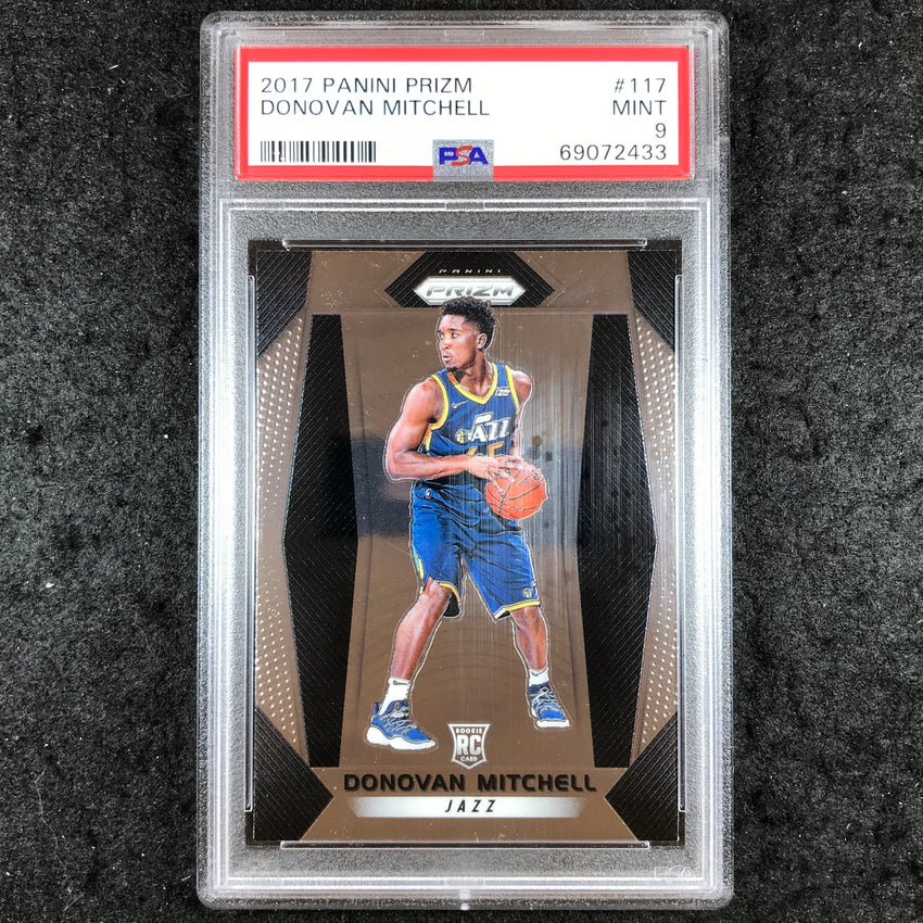 2017 Prizm DONOVAN MITCHELL Rookie Base #117 PSA 9 (433)