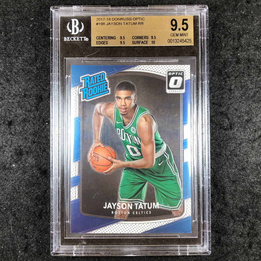 2017 Donruss Optic JAYSON TATUM Rated Rookie Base #198 BGS 9.5 (425)