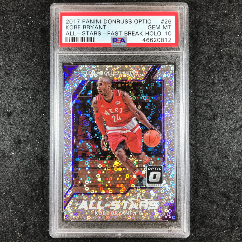 2017 Panini Donruss Optic KOBE BRYANT All-Stars Fast Break Holo #26 PSA 10 (812)
