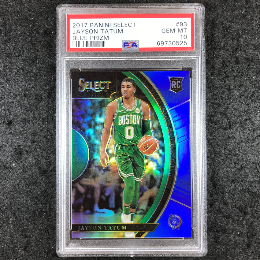 2017 Panini Select JAYSON TATUM Rookie Blue 79/299 #93 PSA 10 (525)