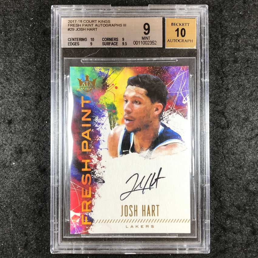 2017 Court Kings JOSH HART Fresh Paint Rookie Auto 100/100 #29 BGS 9/10 (352)