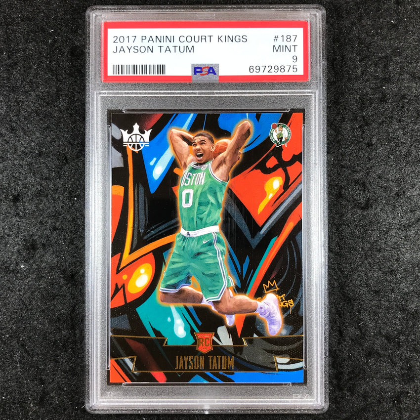 2017 Panini Court Kings JAYSON TATUM Rookies III #187 PSA 9 (875)