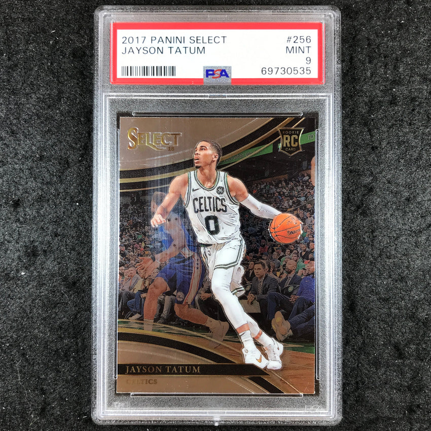 2017 Panini Select JAYSON TATUM Rookie Courtside Base #256 PSA 9 (535)