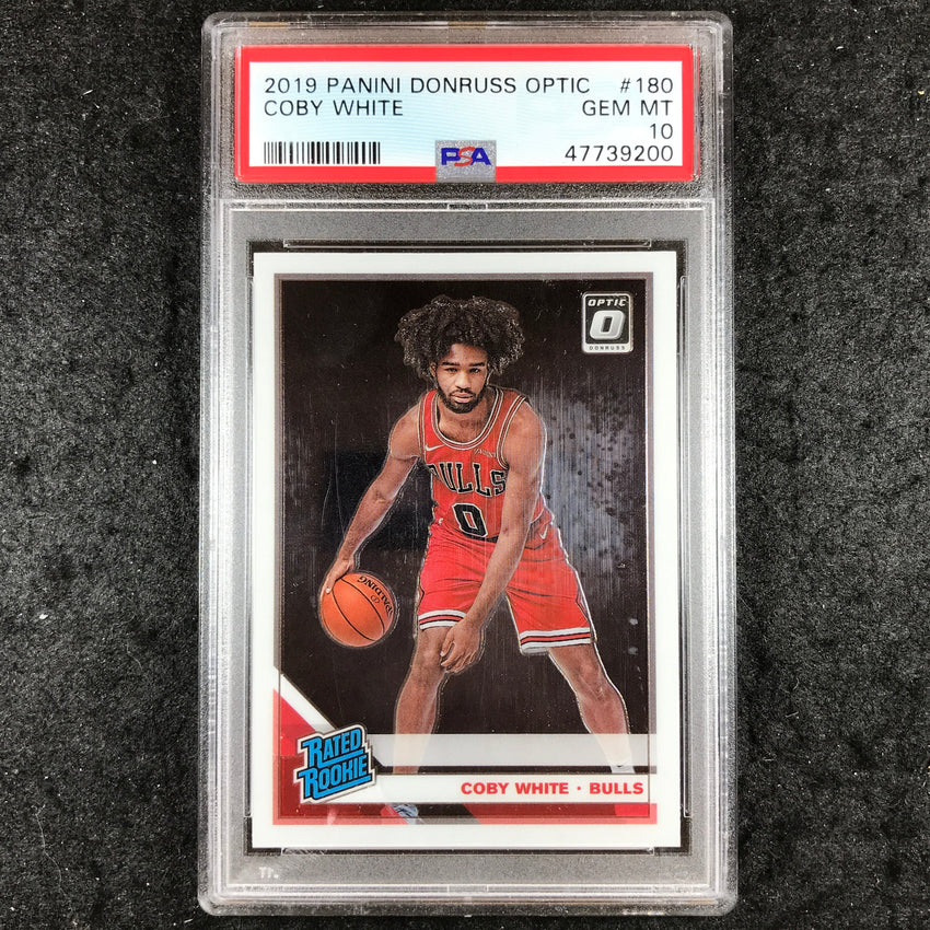 2019 Optic COBY WHITE Rated Rookie Base #180 PSA 10 (200)