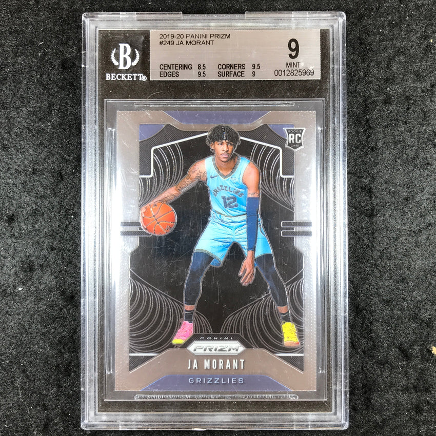 2019 Prizm JA MORANT Rookie Base #249 BGS 9 (969)
