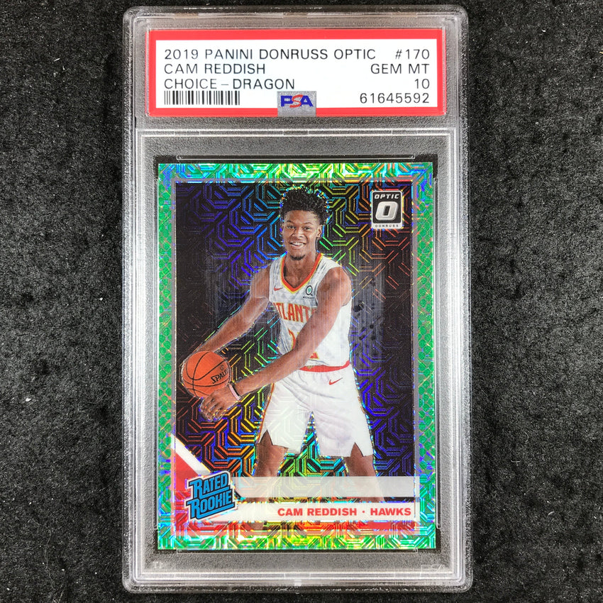 2019 Donruss Optic CAM REDDISH Rated Rookie Choice Dragon #170 PSA 10 (592)