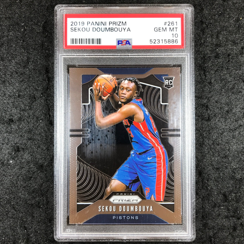 2019 Prizm SEKOU DOUMBOUYA Rookie Base #261 PSA 10 (886)