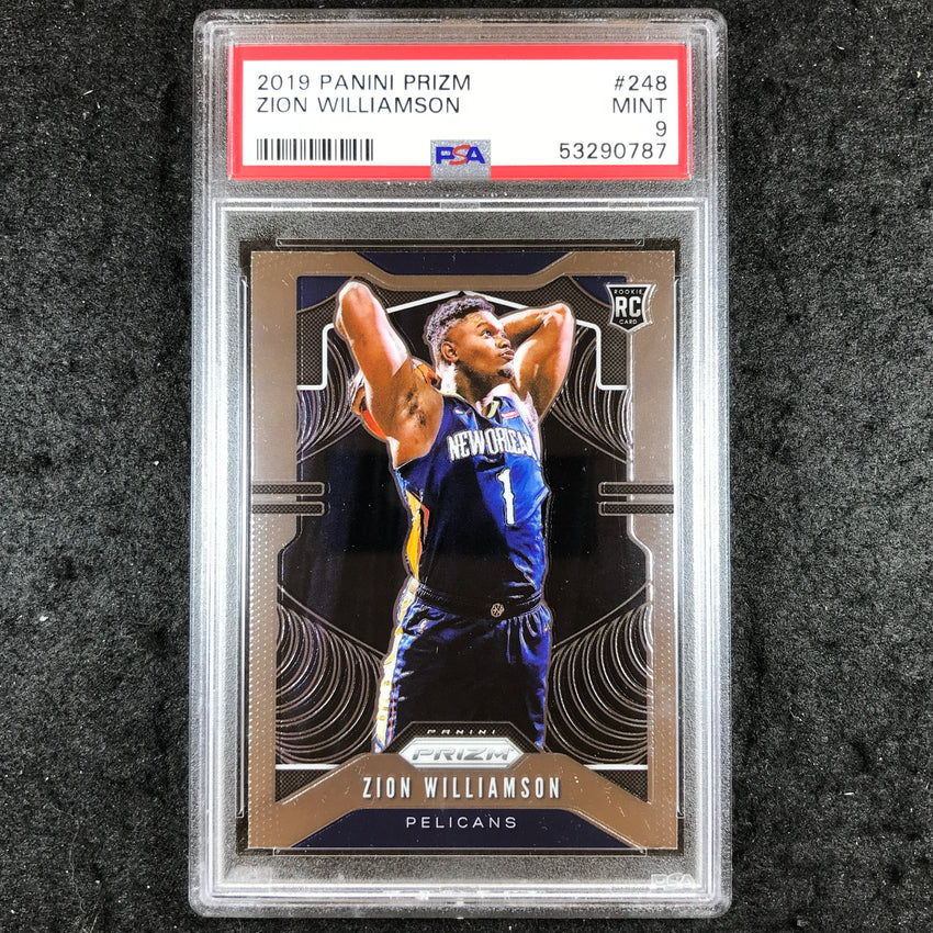 2019 Prizm ZION WILLIAMSON Rookie Base #248 PSA 9 (787)