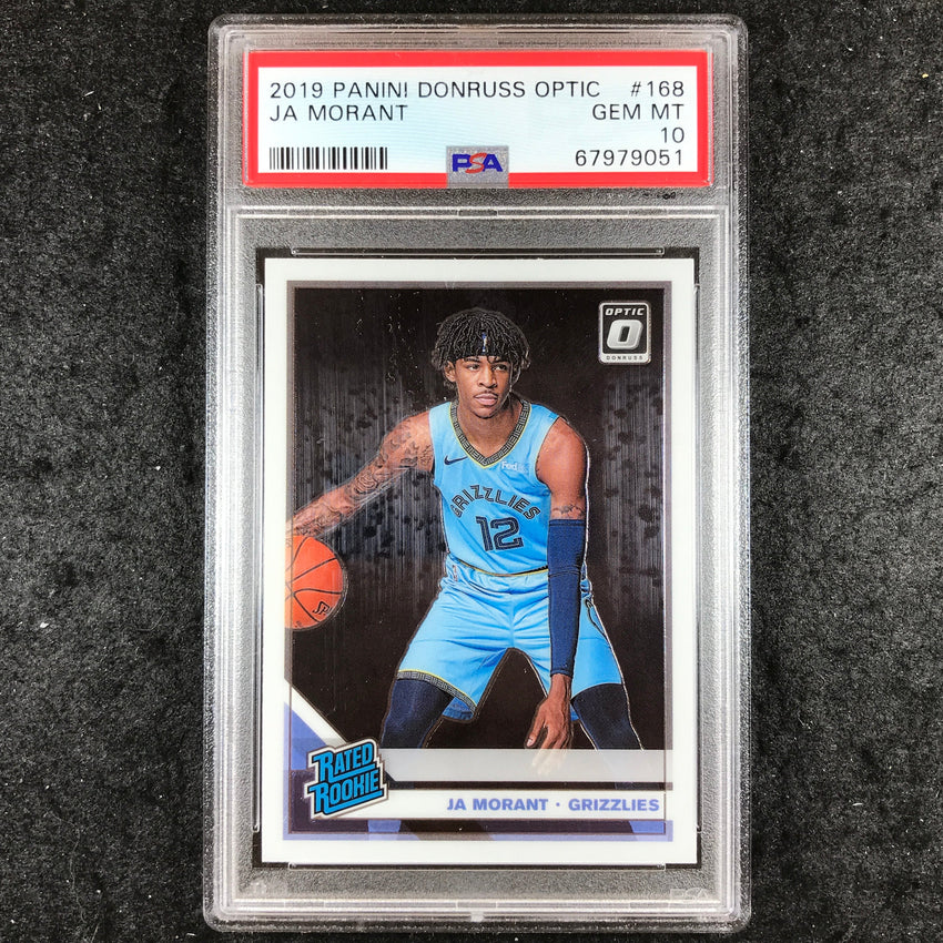 2019 Optic JA MORANT Rated Rookie Base #168 PSA 10