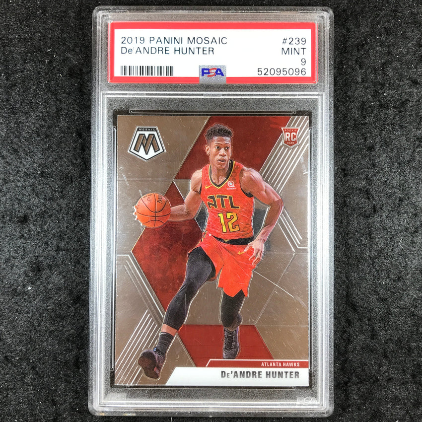 2019 Panini Mosaic DE'ANDRE HUNTER Rookie Base #239 PSA 9 (096)