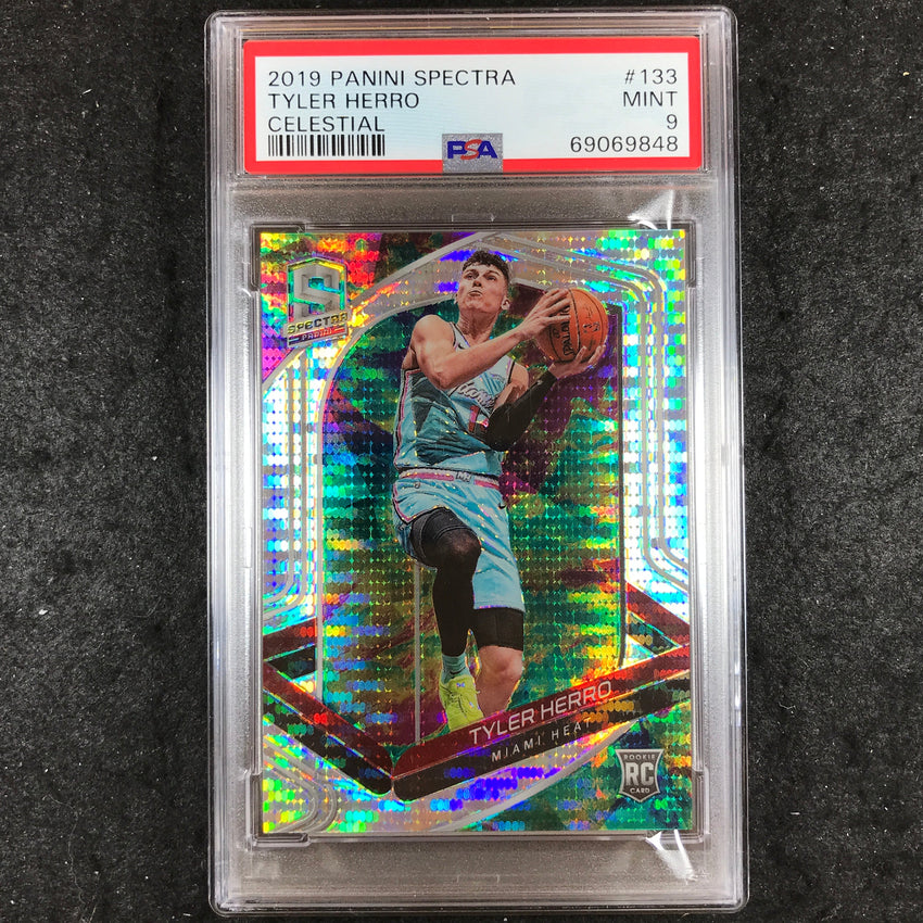2019 Panini Spectra TYLER HERRO Rookie Celestial 57/99 #133 PSA 9 (848)
