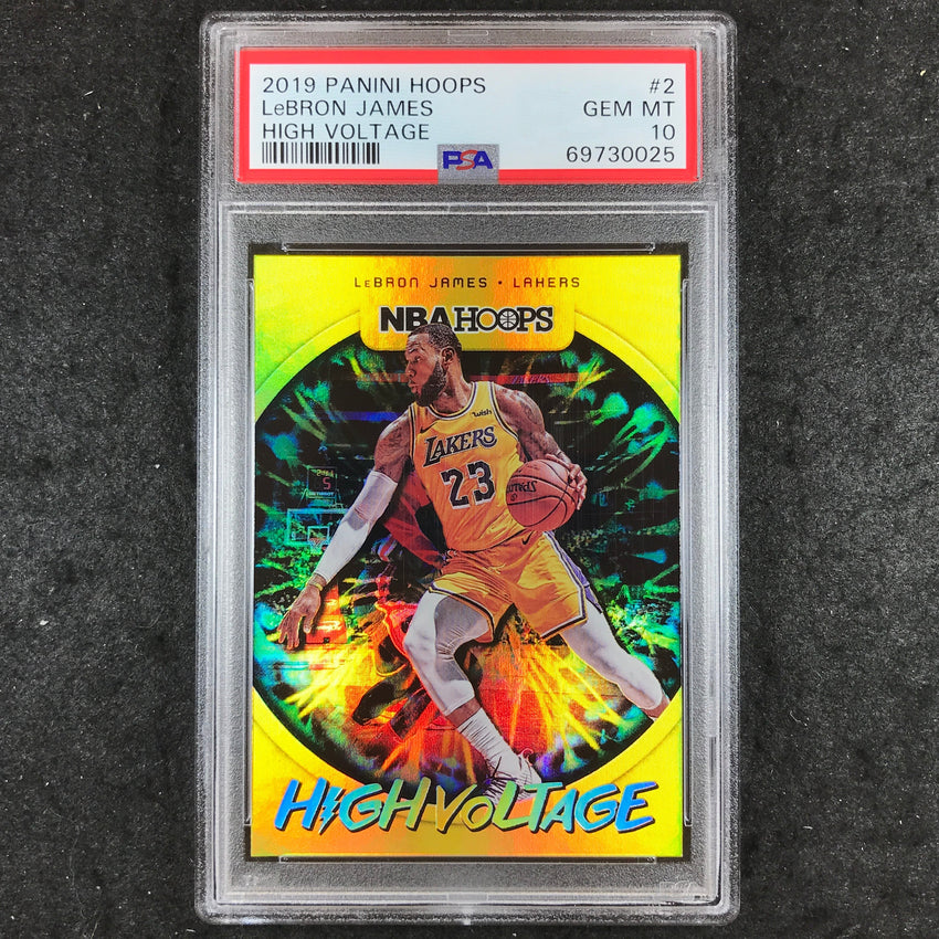 2019 Hoops LEBRON JAMES High Voltage #2 PSA 10 (025)