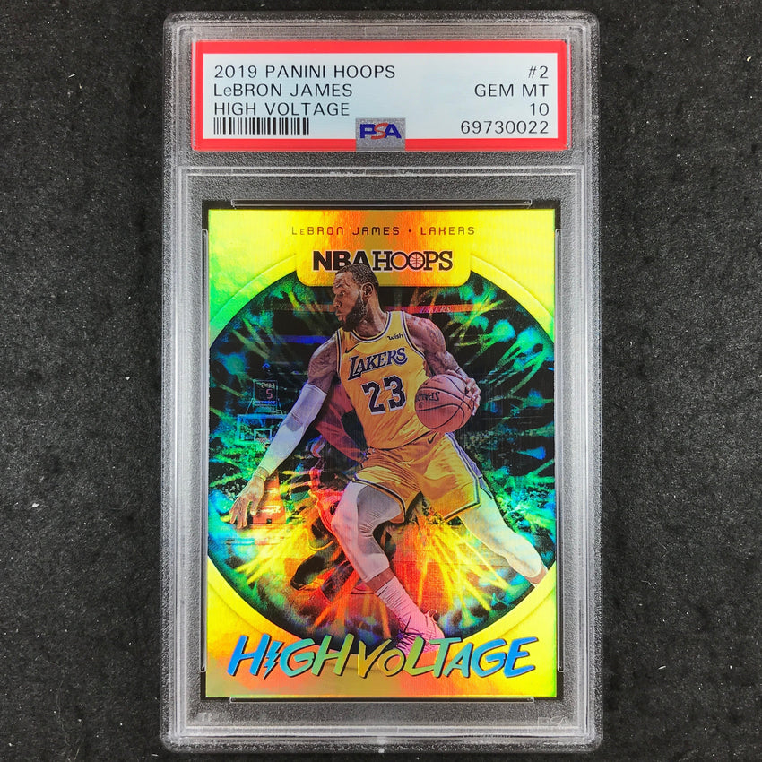 2019 Hoops LEBRON JAMES High Voltage #2 PSA 10 (022)