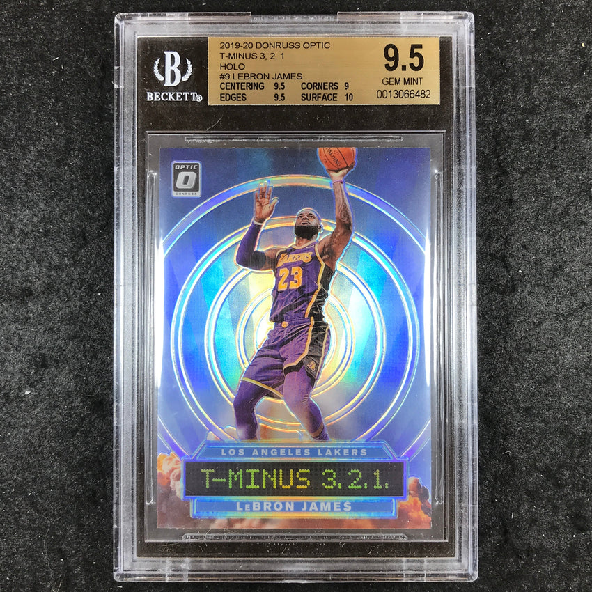 2019 Donruss Optic LEBRON JAMES T-Minus 3, 2, 1 Holo #9 BGS 9.5 (482)