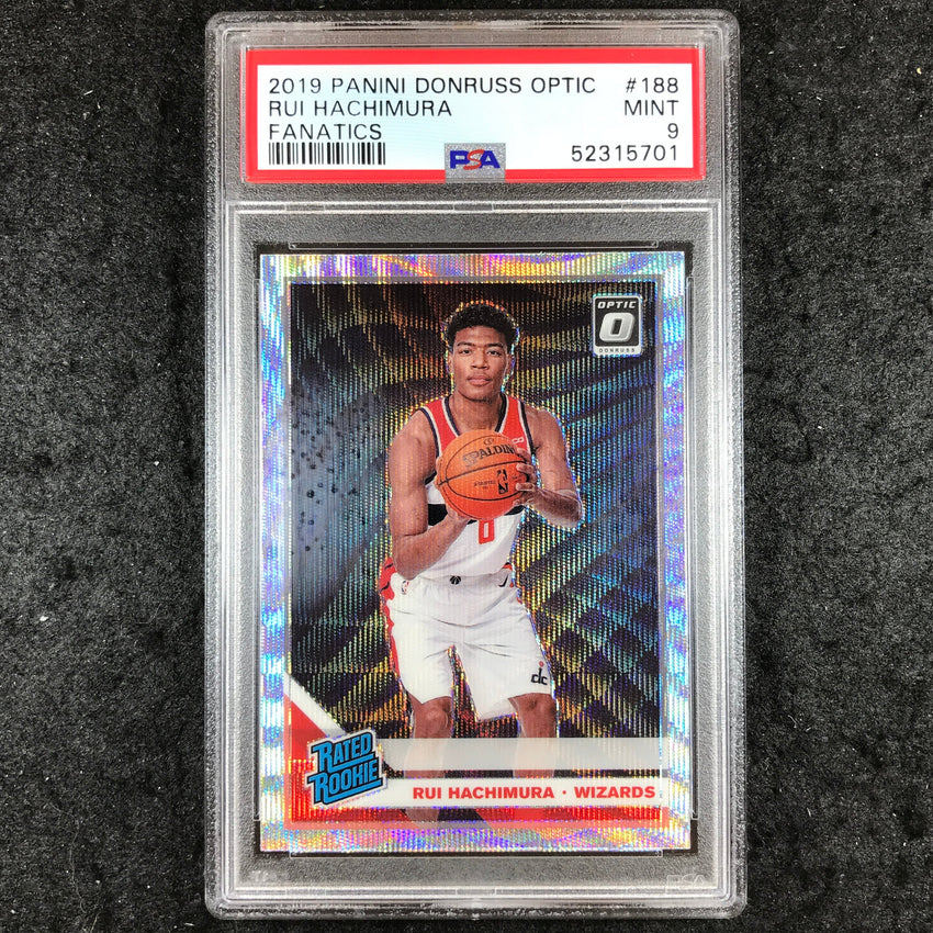 2019 Panini Donruss Optic RUI HACHIMURA Rated Rookie Fanatics #188 PSA 9 (701)