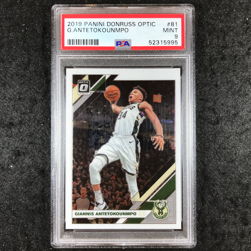 2019 Panini Donruss Optic GIANNIS ANTETKOUNMPO #81 PSA 9 (995)