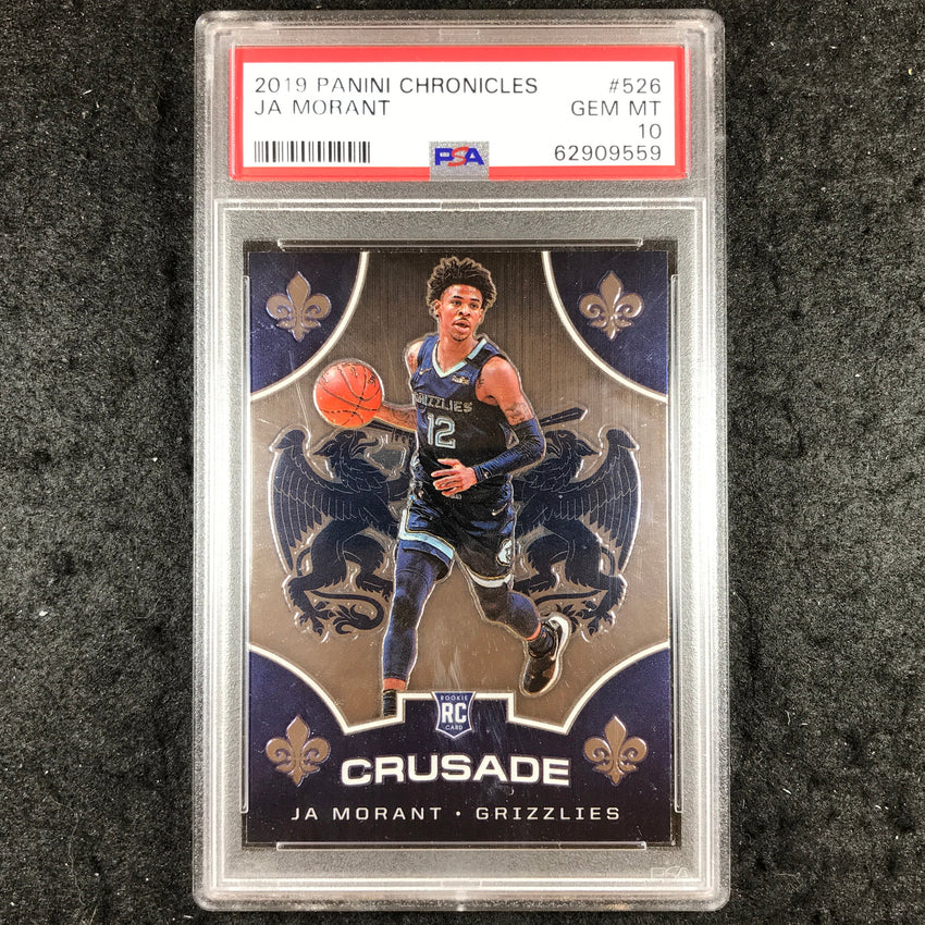 2019 Panini Chronicles JA MORANT Rookie Crusade #526 PSA 10 (559)