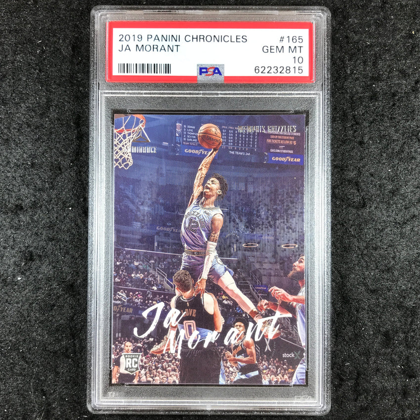 2019 Chronicles JA MORANT Rookie Luminance Base #165 PSA 10 (815)