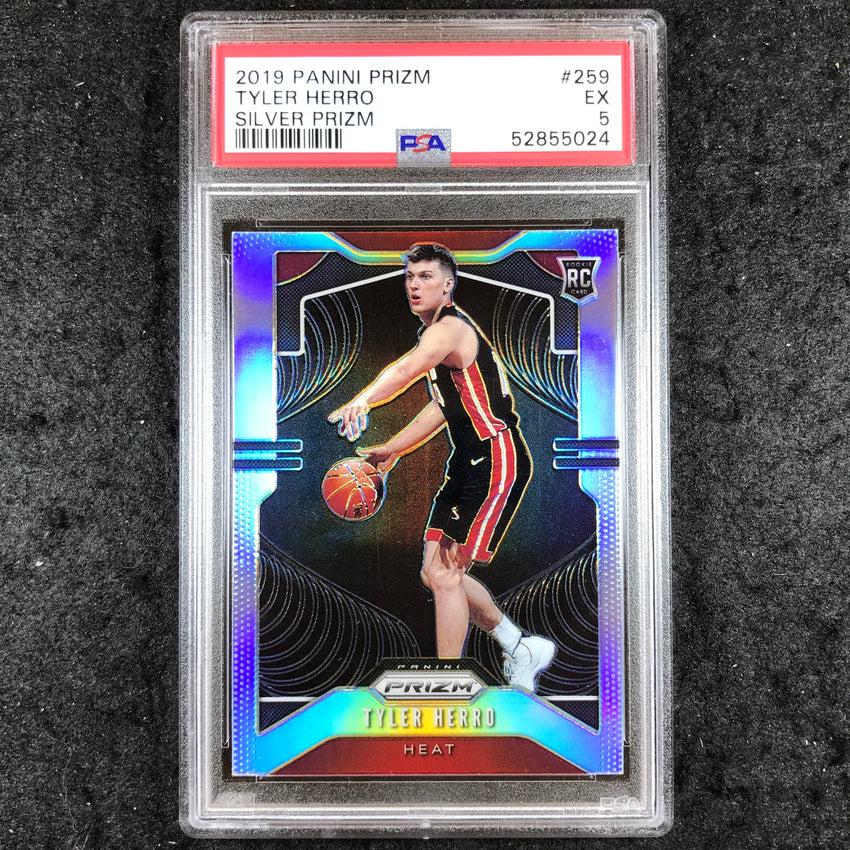 2019 Panini Prizm TYLER HERRO Rookie Silver #259 PSA 5 (024)