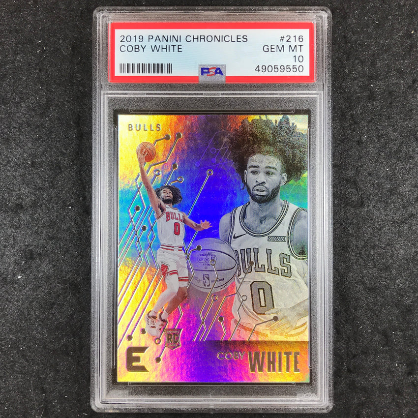 2019 Panini Chronicles COBY WHITE Rookie #216 PSA 10 (550)