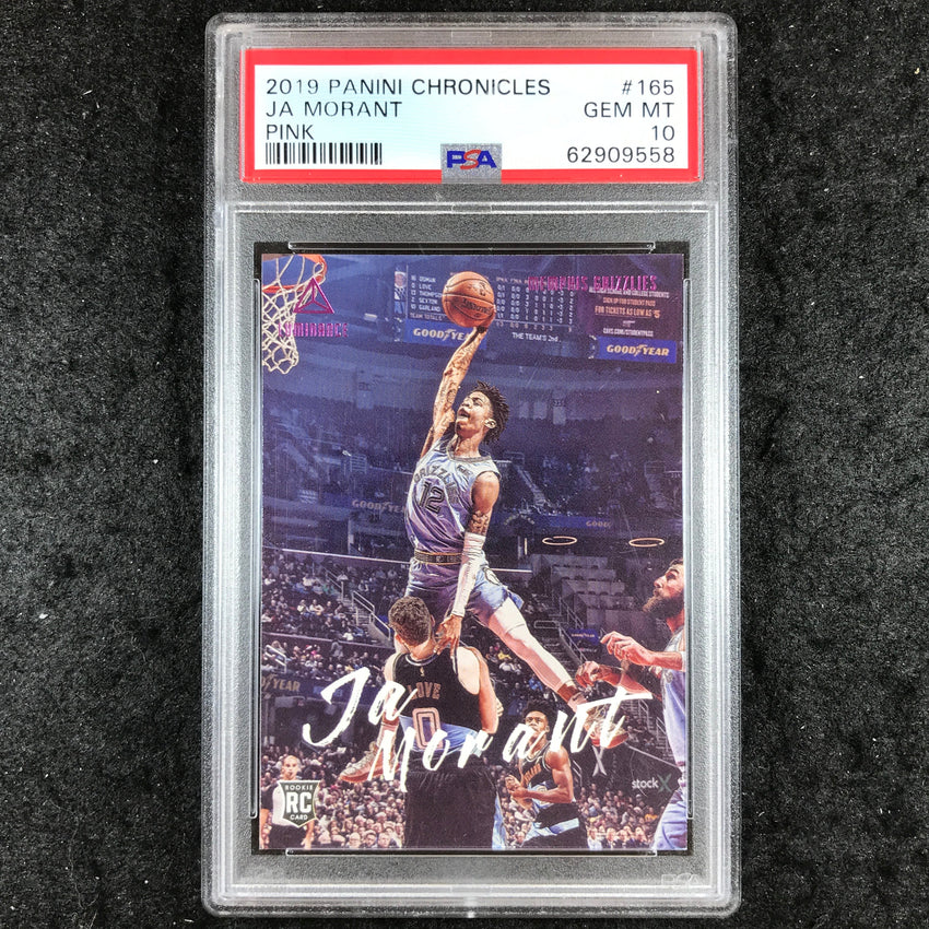 2019 Chronicles JA MORANT Rookie Luminance Pink #165 PSA 10 (558)