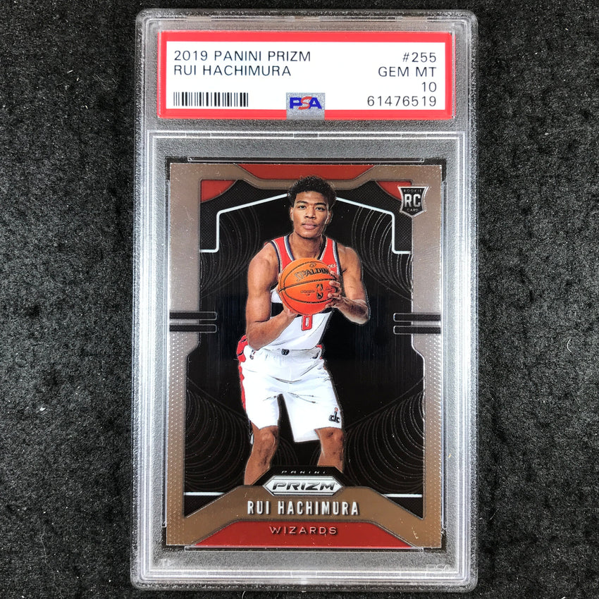 2019 Prizm RUI HACHIMURA Rookie Base #255 PSA 10 (519)