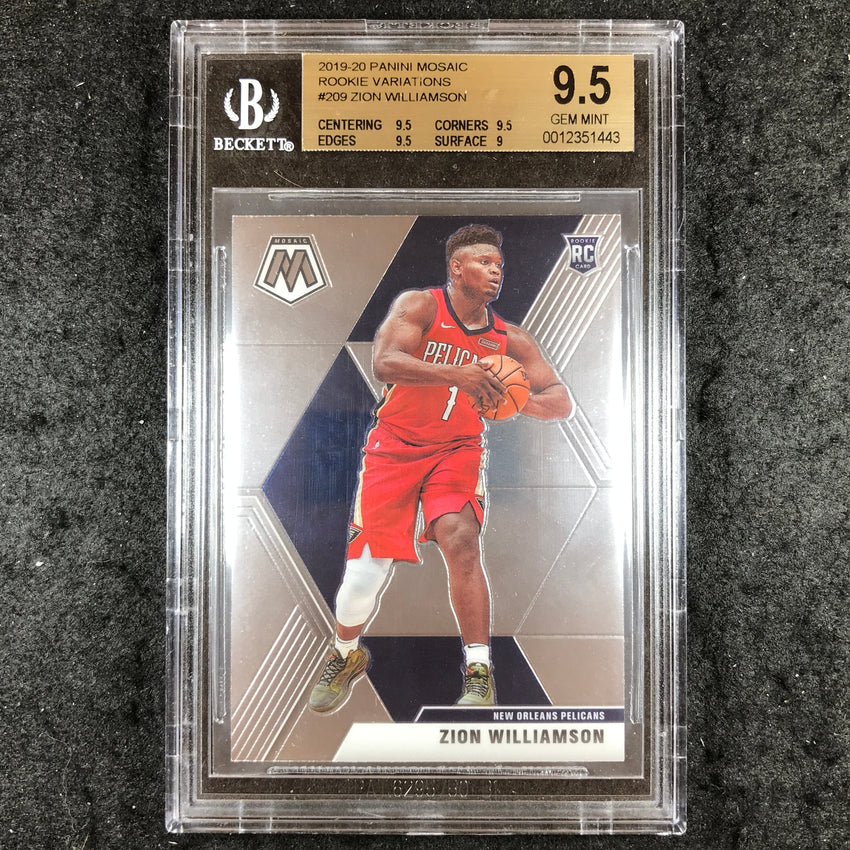 2019 Mosaic ZION WILLIAMSON Rookie Variation #209 BGS 9.5 (443)
