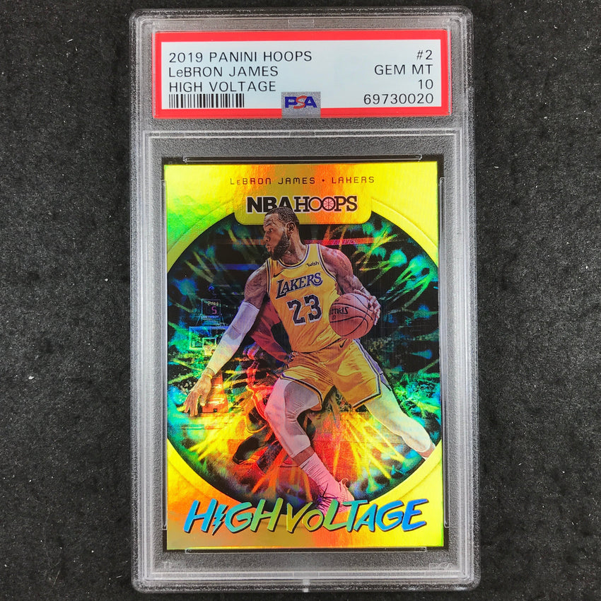 2019 Hoops LEBRON JAMES High Voltage #2 PSA 10 (020)