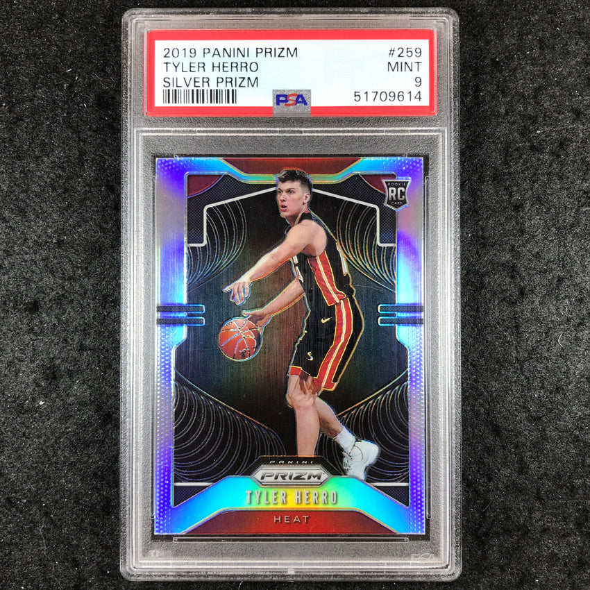 2019 Panini Prizm TYLER HERRO Rookie Silver Prizm #259 PSA 9 (614)