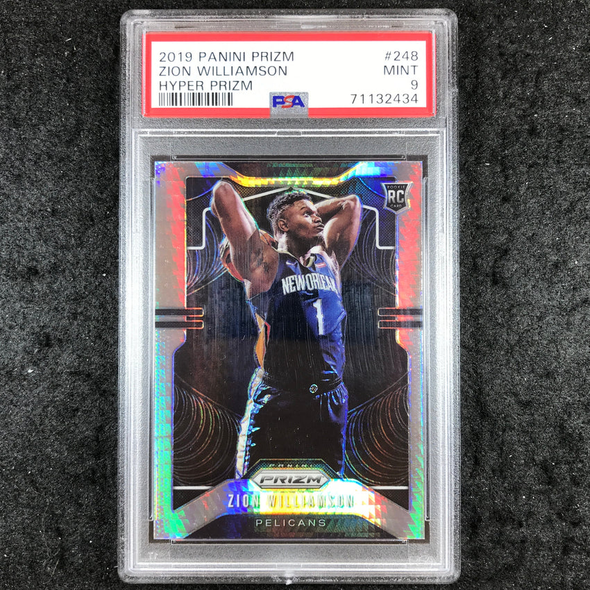 2019 Prizm ZION WILLIAMSON Rookie Hyper #248 PSA 9 (434)