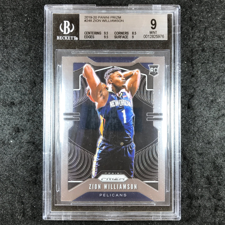 2019 Panini Prizm ZION WILLIAMSON Rookie Base #248 BGS 9 (976)