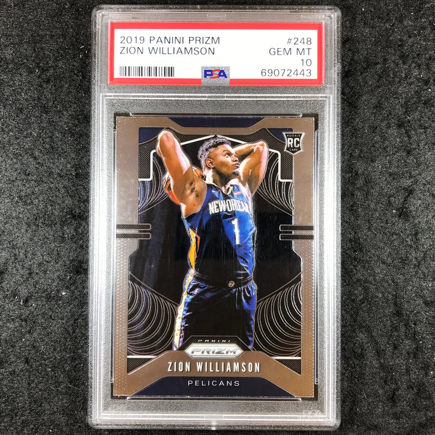 2019 Prizm ZION WILLIAMSON Rookie Base #248 PSA 10 (443)