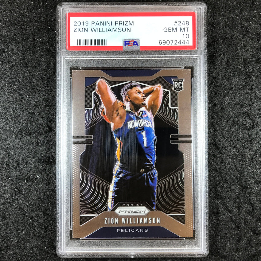 2019 Prizm ZION WILLIAMSON Rookie Base #248 PSA 10 (444)