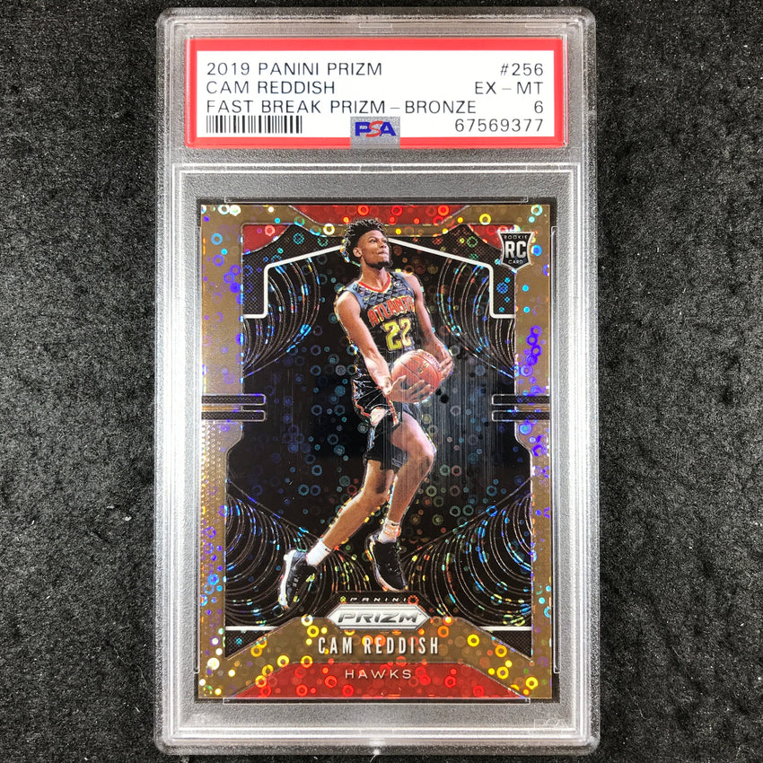 2019 Panini Prizm CAM REDDISH Rookie Fast Break Bronze 9/20 #256 PSA 6 (377)