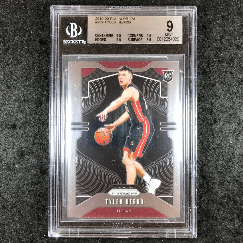 2019 Panini Prizm TYLER HERRO Rookie Base #259 BGS 9 (020)