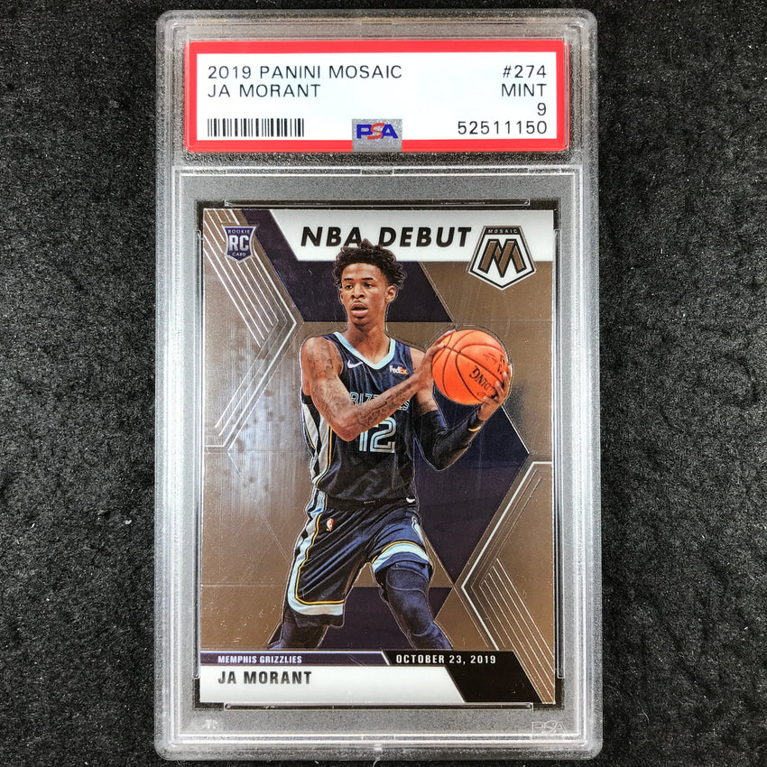 2019 Mosaic JA MORANT Rookie NBA Debut #274 PSA 9 (150)