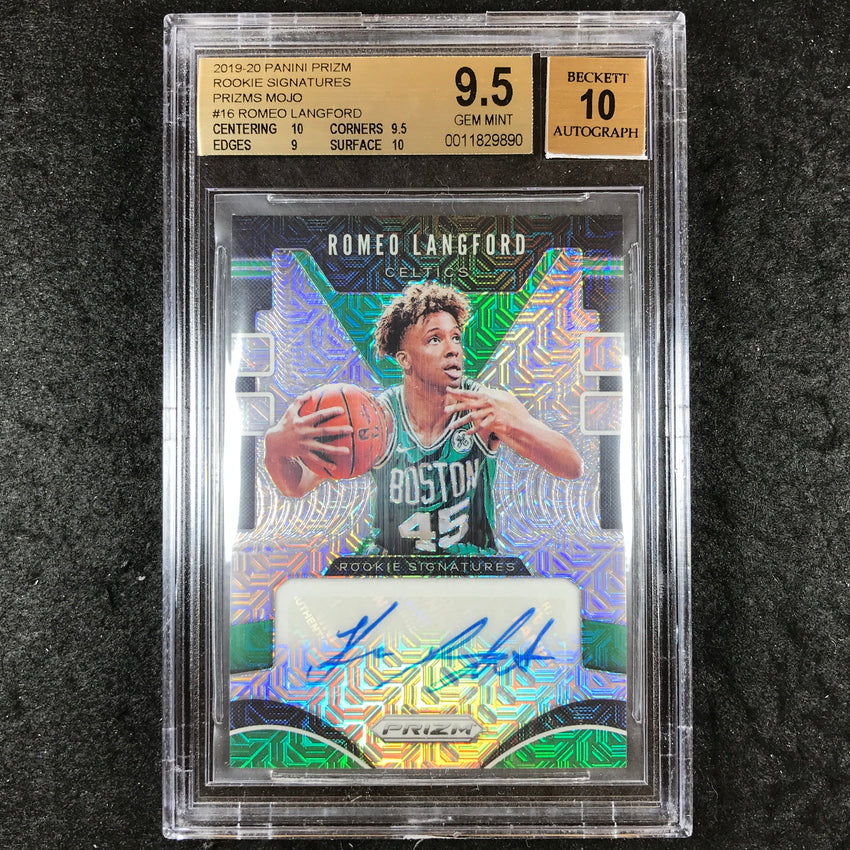 2019 Prizm ROMEO LANGFORD Rookie Signatures Auto Mojo 13/25 #16 BGS 9.5/10 (890)
